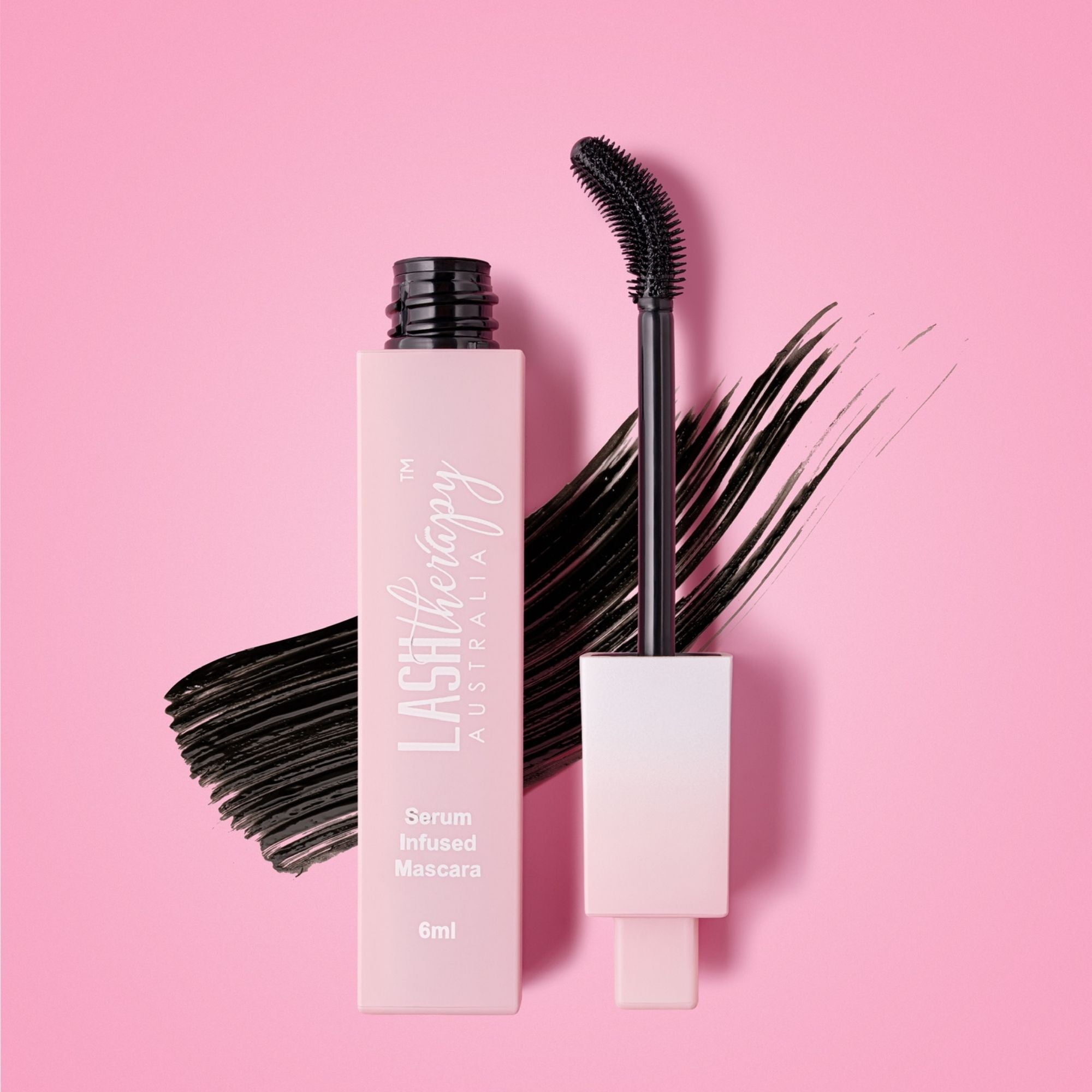 Lash Therapy Australia Everylash black serum infused mascara with curved wand applicator